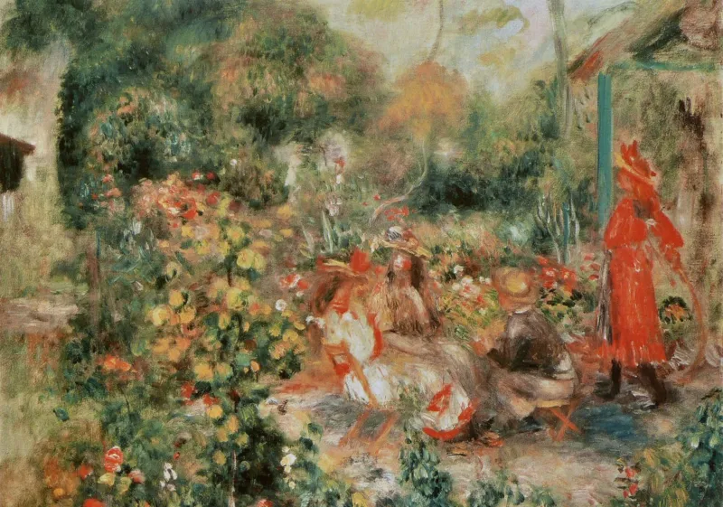 Auguste Renoir : Jeunes Filles dans un Jardin, 1893-1895