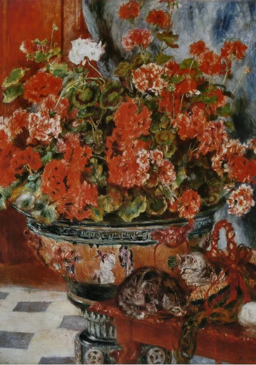 Auguste Renoir : Fleurs et Chats, 1881