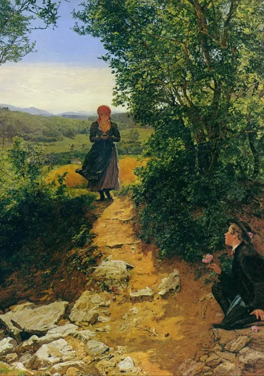 Ferdinand Georg Waldmüller : Die Erwartete, 1860