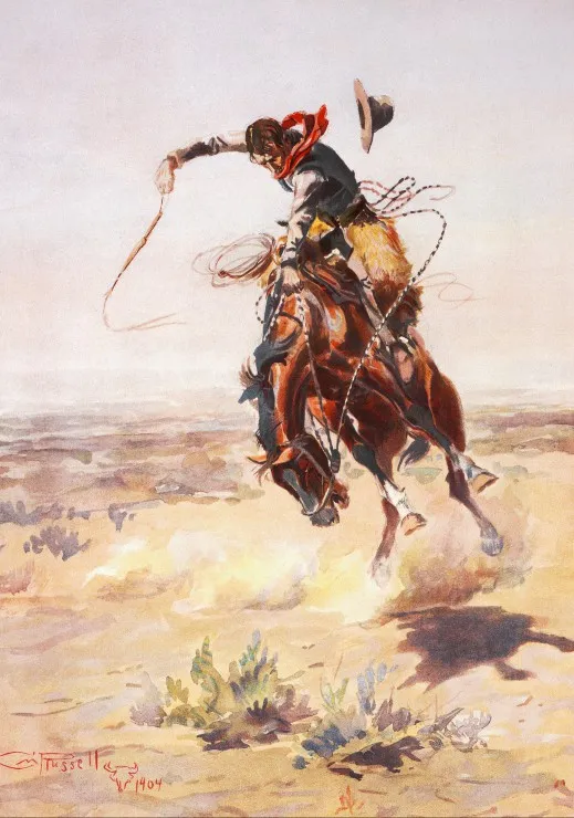 Charles Marion Russell : A bad Hoss, 1904