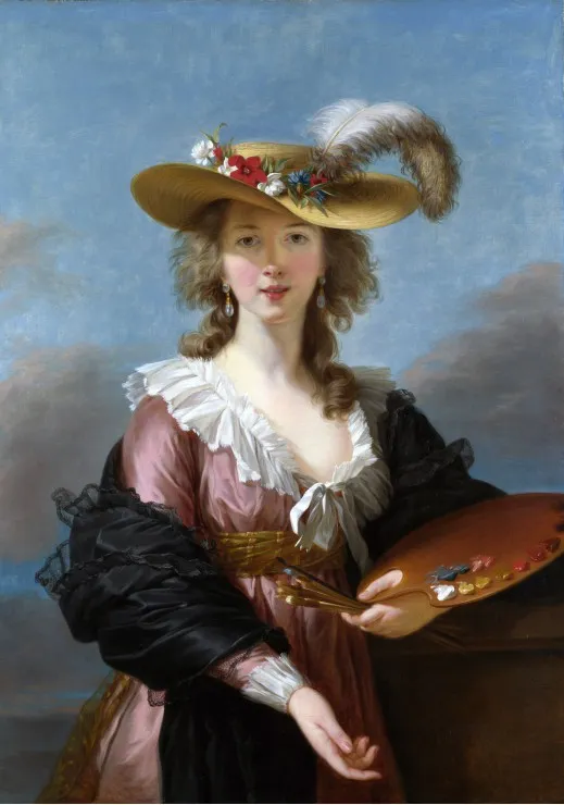 Elisabeth Vigée-Lebrun : Autoportrait au Chapeau de Paille, 1782