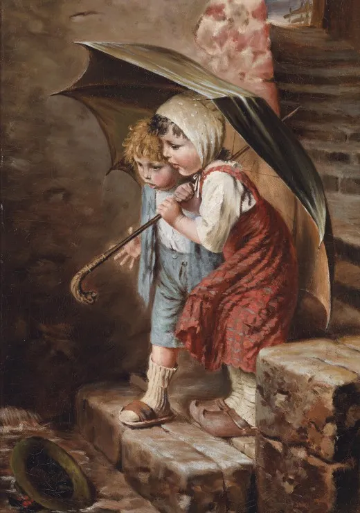 Hermann von Kaulbach : Die Überraschung, 1906