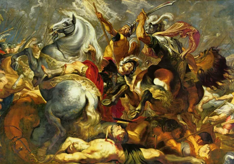 Peter Rubens : Sieg und Tod des Konsuls Decius Mus in der Schlacht, 1617