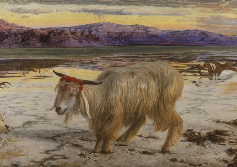 William Holman Hunt : Le Bouc Emissaire, 1854