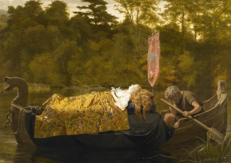 Sophie Gengembre Anderson : Elaine, 1870