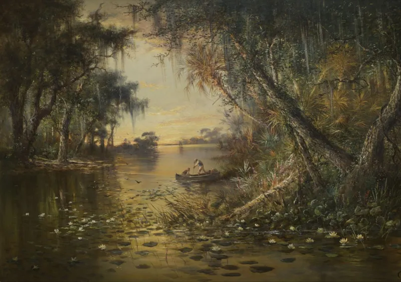 Charles Christian Eisele : Evening on the Suwannee River, 1885