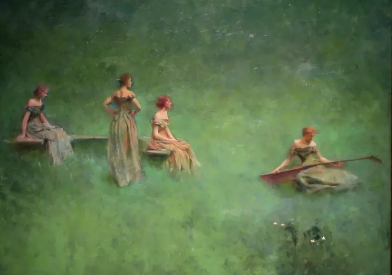 Thomas Wilmer Dewing: Le Luth, 1895