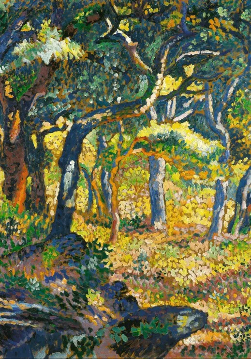 Henri-Edmond Cross : Une clairière en Provence