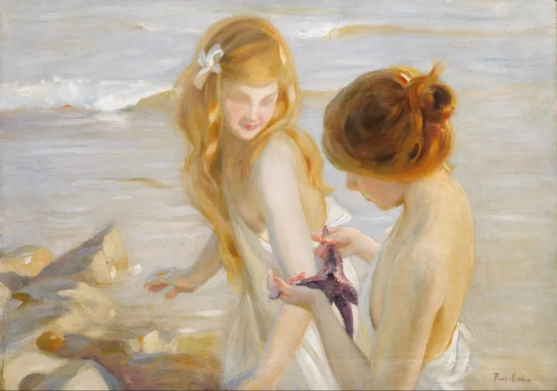 Paul Chabas : Deux Jeunes Filles à l'Etoile de Mer