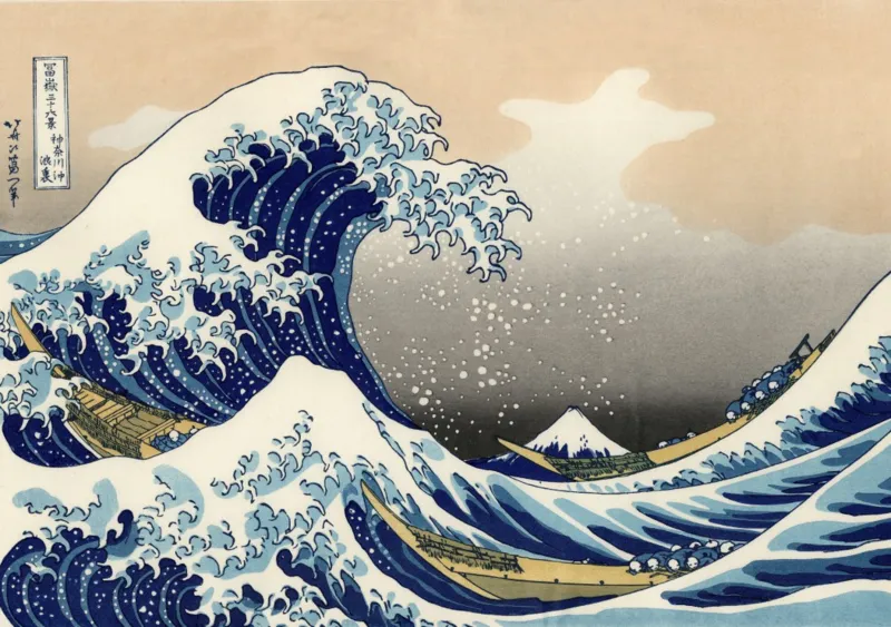 Katsushika Hokusai : La Grande Vague de Kanagawa, 1820-1831