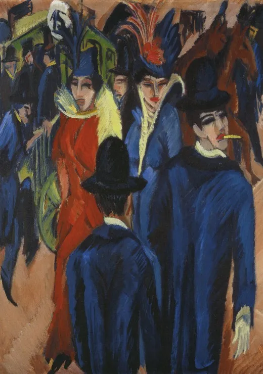 Ernst Ludwig Kirchner : Scène de rue à Berlin, 1913