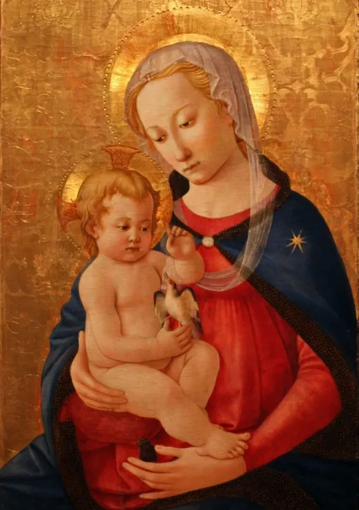 Master of the Castello Nativity : La Vierge et l'Enfant, 1460