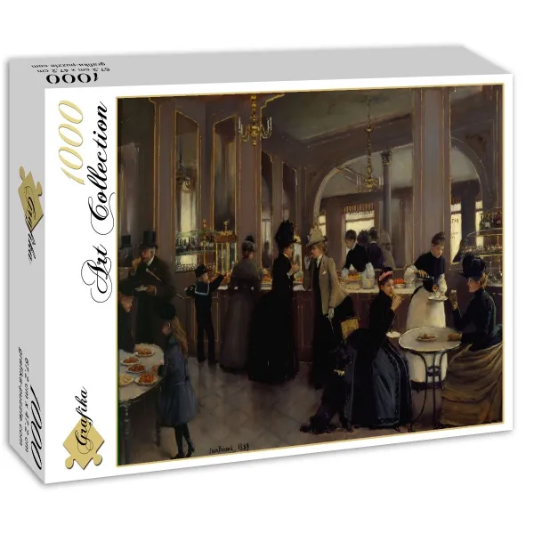 Jean Béraud : La Pâtisserie Gloppe sur les Champs-Élysées - Paris, 1889