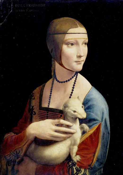 Léonard de Vinci : La Dame à l'Hermine, 1489