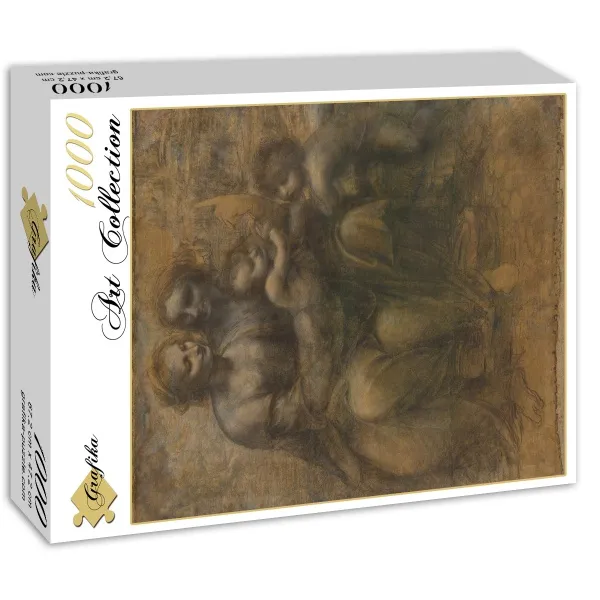 Léonard de Vinci : La Vierge, l'Enfant Jésus avec Sainte Anne et Saint Jean Baptiste