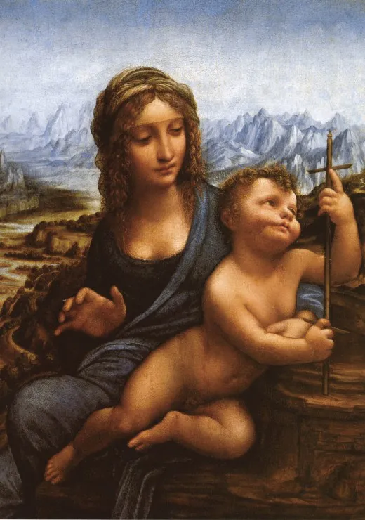 Léonard de Vinci : La Madone aux Fuseaux (copie), vers 1501