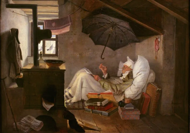 Carl Spitzweg - Der arme Poet, 1839