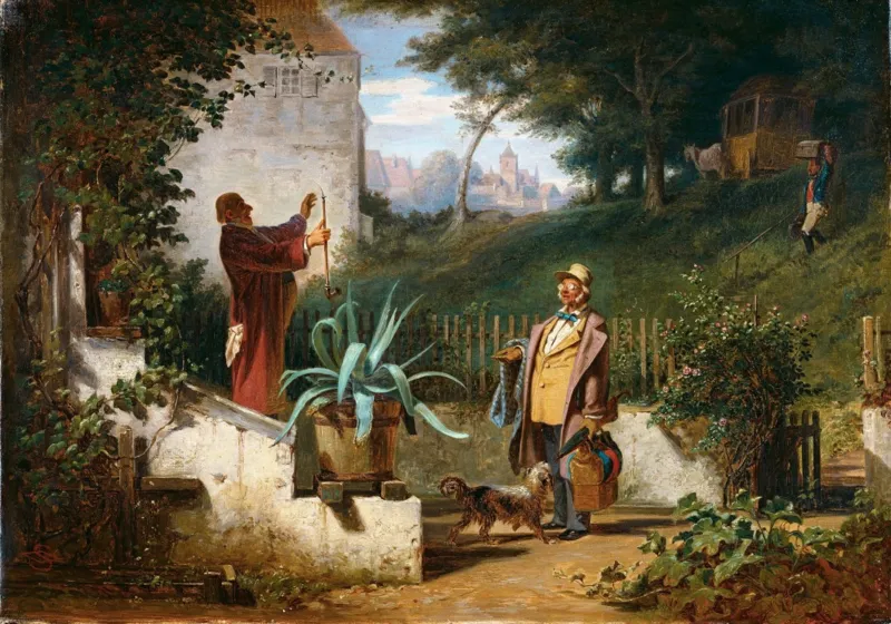 Carl Spitzweg - Jugendfreunde, 1855
