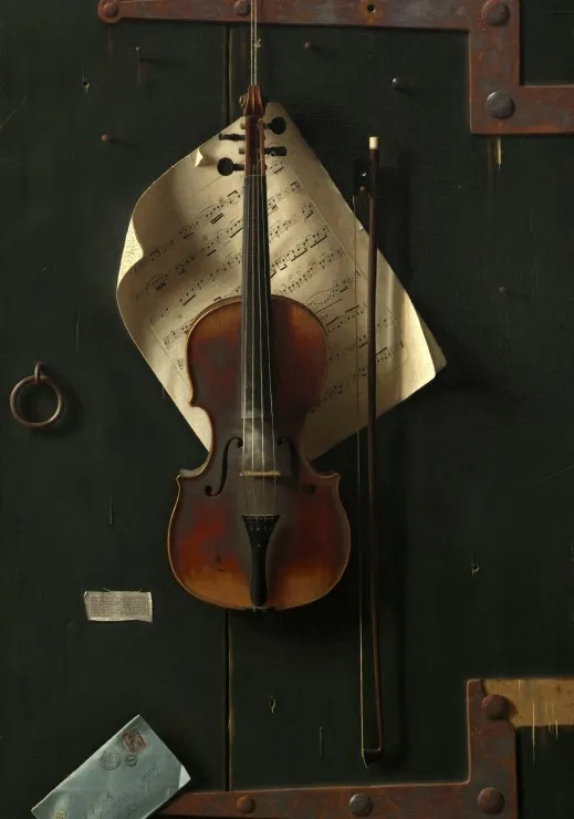 William Michael Harnett : Le Vieux Violon, 1886