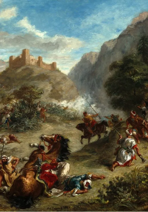 Eugène Delacroix : Arabes tiraillés dans les montagnes