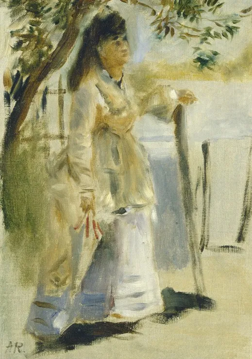 Auguste Renoir : Femme à la Barrière, 1866