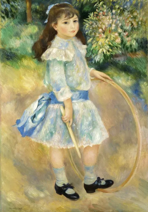 Auguste Renoir : Fillette au cerceau, 1885