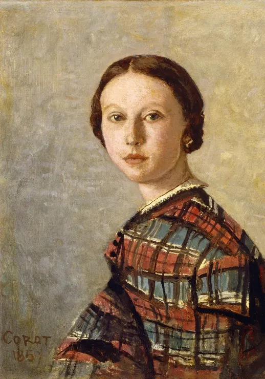Jean-Baptiste-Camille Corot : Portrait de Jeune Fille, 1859