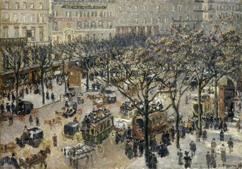 Camille Pissarro : Boulevard des Italiens Soleil du Matin, 1897