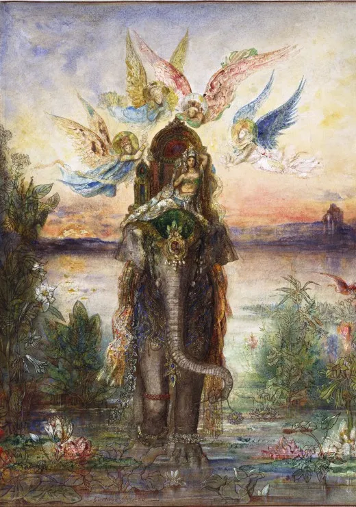 Gustave Moreau : L'Eléphant Sacré, 1882