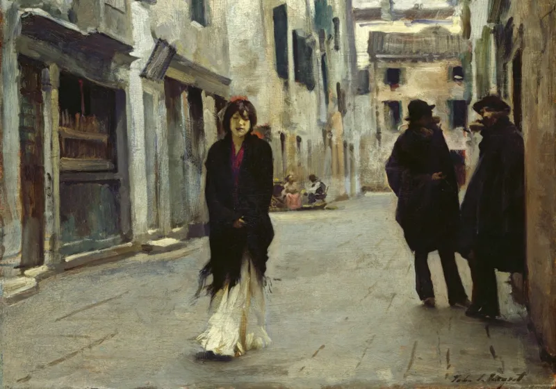 John Singer Sargent : Rue à Venise, 1882