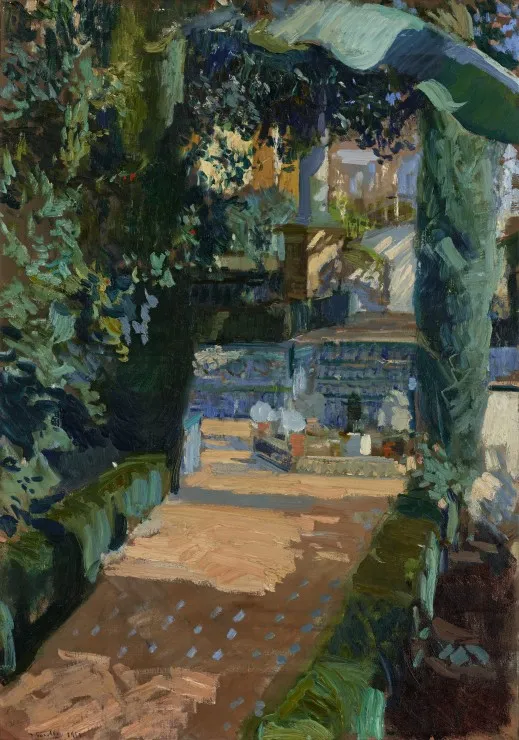 Joaquin Sorolla y Bastida : Court of the Dances, Alcázar, Sevilla, 1910