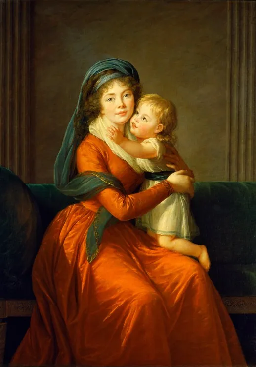 Louise-Élisabeth Vigee le Brun : Princesse Alexandra Golitsyna et son fils Piotr, 1794