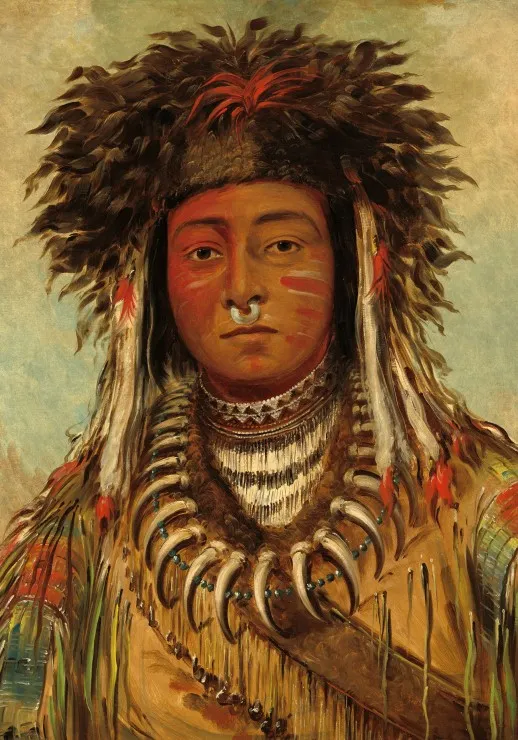 George Catlin : Chef Indien - Ojibbeway, 1843