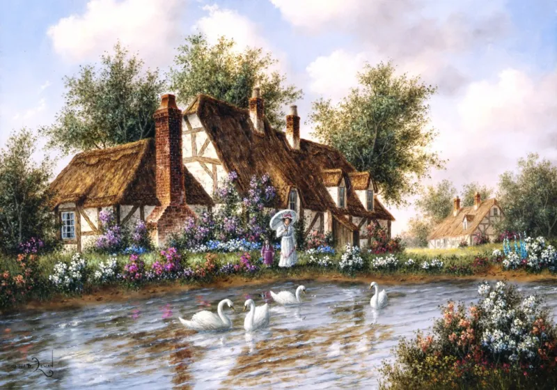 Dennis Lewan - Admiring The Swans
