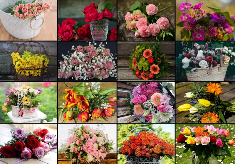 Collage - Fleurs