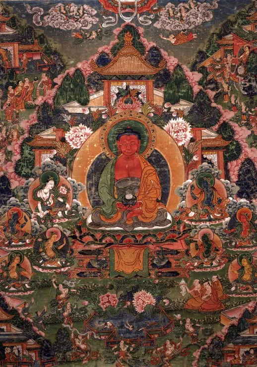 Buddha Amitabha in His Pure Land of Suvakti