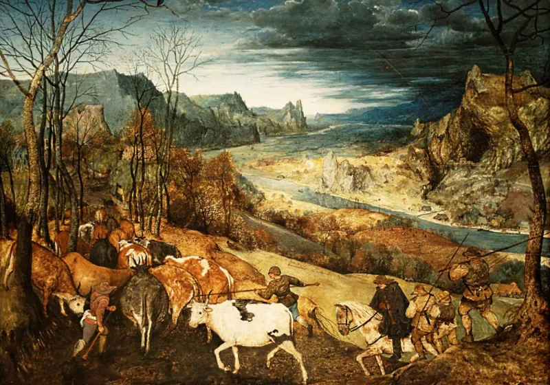 Brueghel Pieter - La Rentrée des Troupeaux, 1565