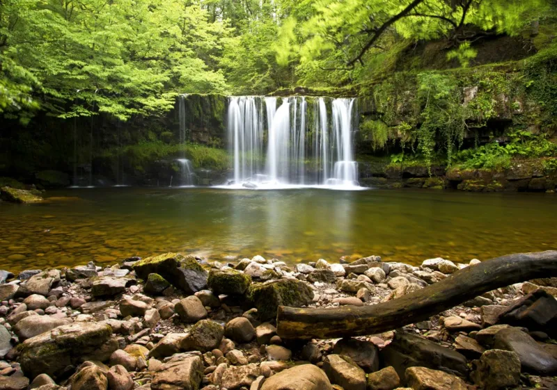 Sgwd Clun-Gwyn Waterfall near Neath