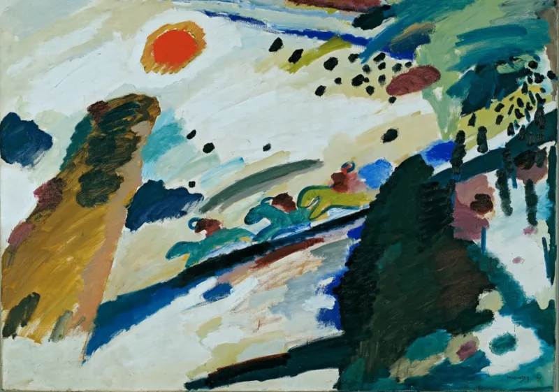 Wassily Kandinsky - Romantic Landscape, 1911