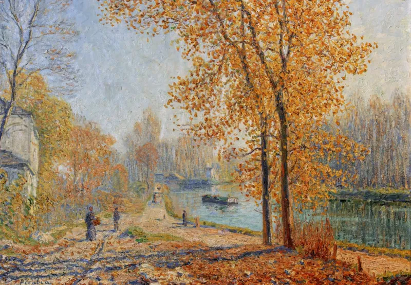 Francis Picabia - Les Bords du Loing, Effet d'Automne le Matin à Moret, 1904