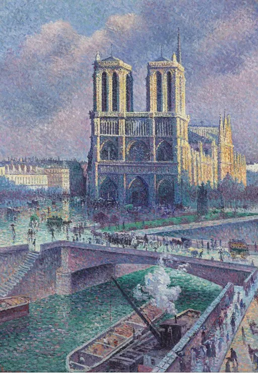 Maximilien Luce - Le Quai Saint-Michel et Notre-Dame, 1901