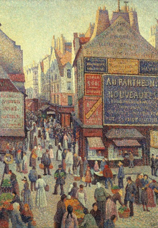 Maximilien Luce - La Rue Mouffetard, 1890