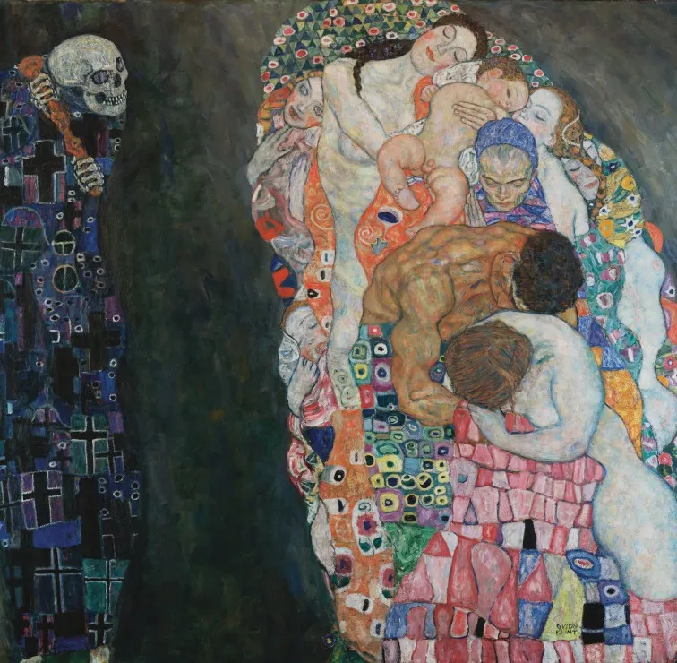 Gustav Klimt : La Vie et la Mort, 1916