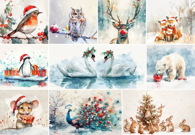 Animaux à Noël