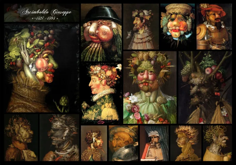Arcimboldo Giuseppe - Collage
