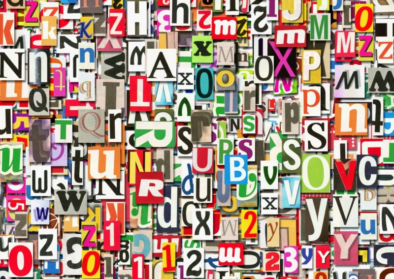 Collage de Chiffres et de Lettres