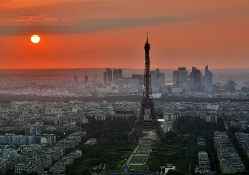 Coucher de Soleil sur Paris