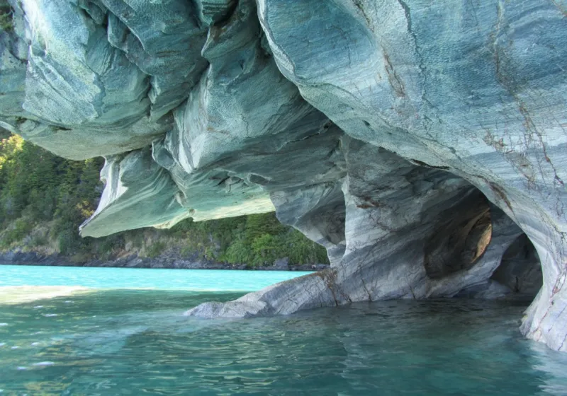 Grotte de Marbre Bleu, Chili