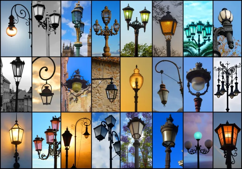 Collage - Lampadaires