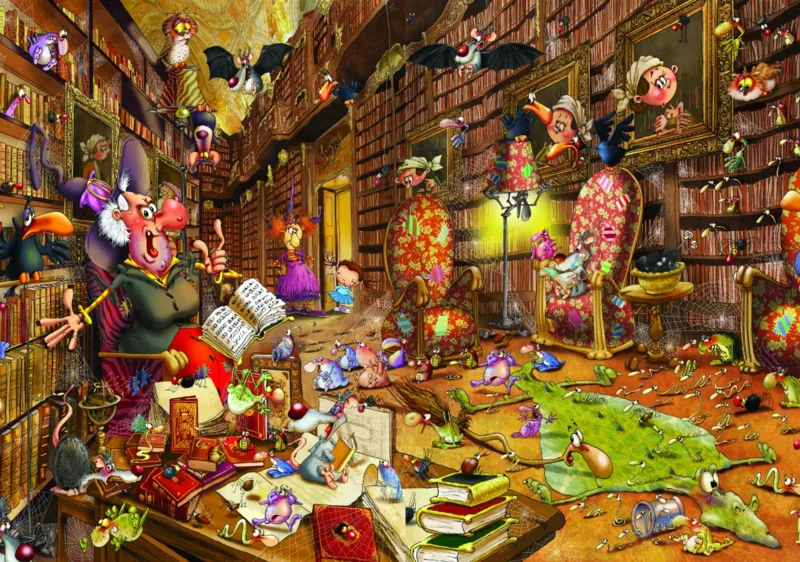 François Ruyer - Sorcière à la Bibliothèque